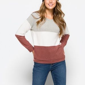 Nine Britton color block sweater. Size Large. So soft and comfortable